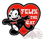 Felix the Cat HEART Aufkleber Sticker Decal Kater Yankee Cartoon Chevrolet Comic
