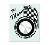 The Mooneyes Wheel Disc Aufkleber Moon Disc Radkappe 1/4 Mile Racer Bonneville