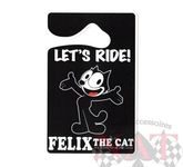 Felix The Cat LET`S RIDE Schild Parkerlaubnis am Innenspiegel Kustoms Hot Rods