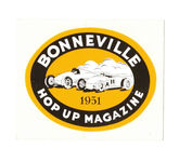 1951 Bonneville HOP UP Magazine Aufkleber Salt Flat El Mirage Hot Rod Custom V8
