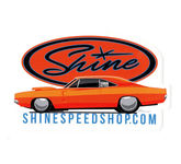 Aufkleber CHARGER STICKER Jimmy Shine Speedshop Hot Rod Customs Restoration Bike