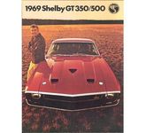 1969 Ford Mustang Shelby GT350 GT500 Prospekt Broschüre Verkaufsprospekt Buch