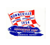 1954 Bonneville Iskenderian Aufkleber Salt Flat El Mirage Hot Rod Custom Belly